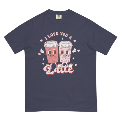 Monogrammed 'I Love You A Latte' T-Shirt