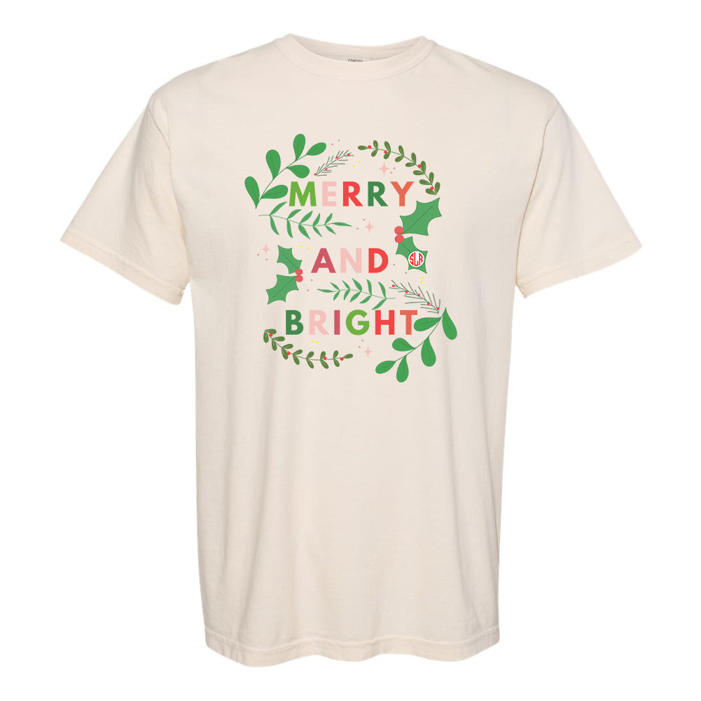Monogrammed 'Merry Mistletoe' T-Shirt