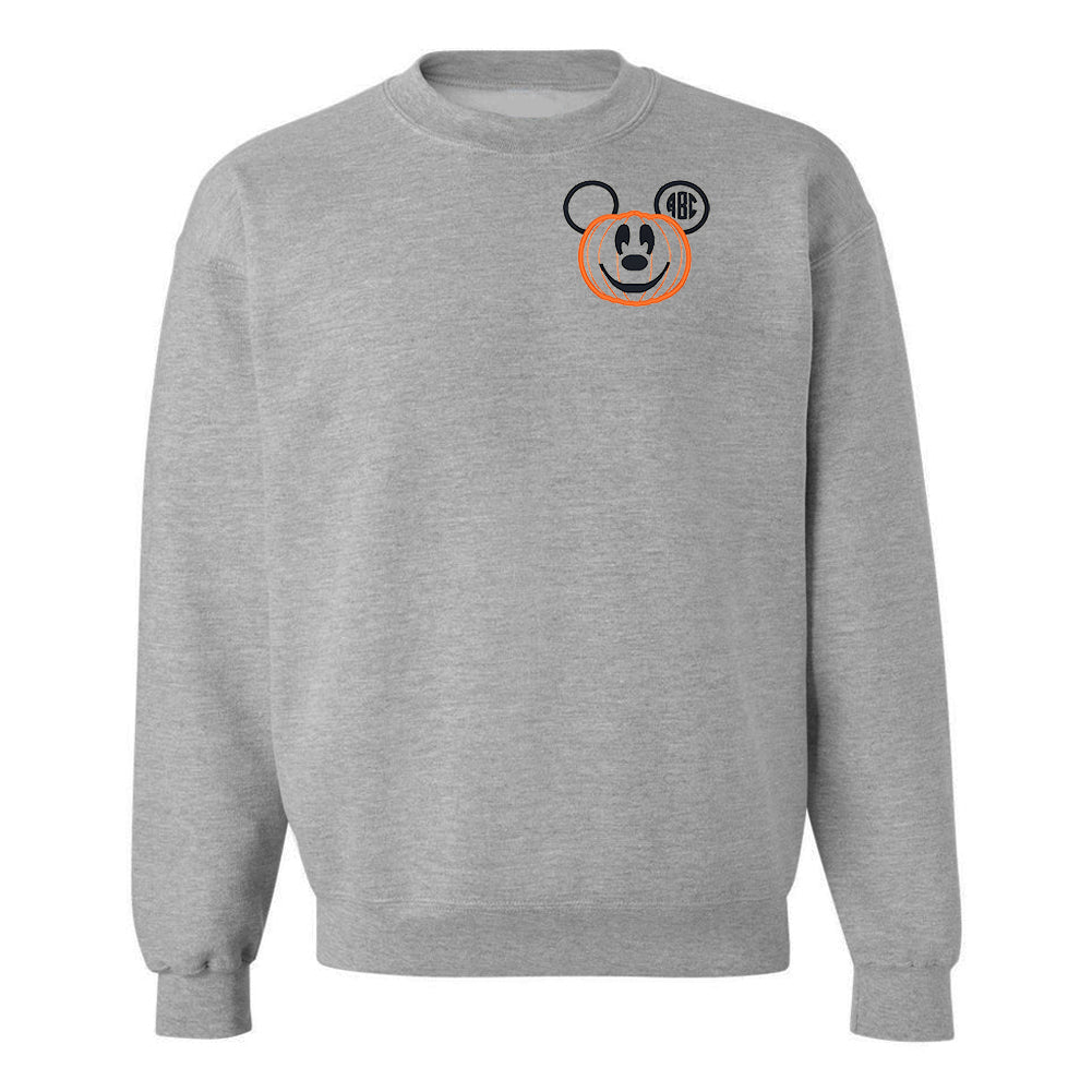 Monogrammed Mickey Pumpkin Crewneck Sweatshirt