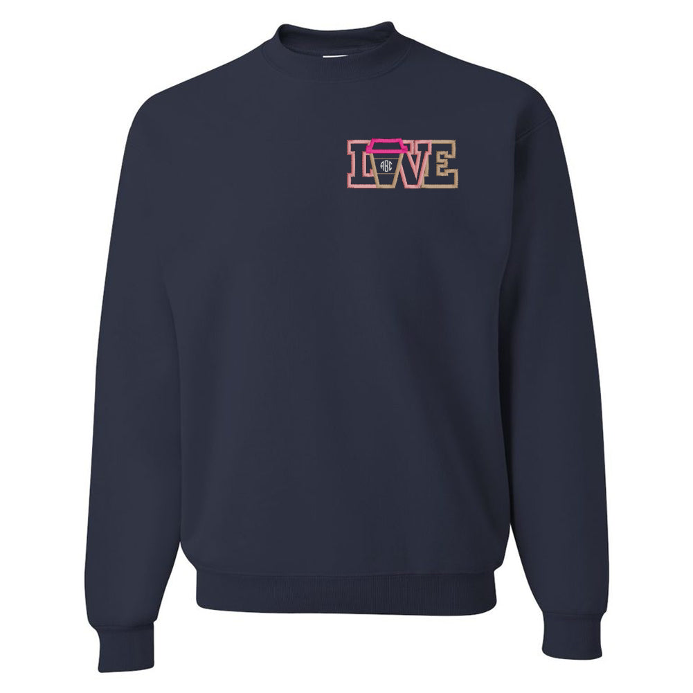 Monogrammed 'Coffee LOVE' Crewneck Sweatshirt