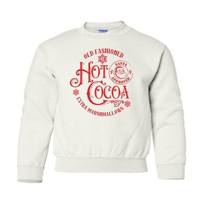Kids Monogrammed 'Old Fashioned Hot Cocoa' Crewneck Sweatshirt