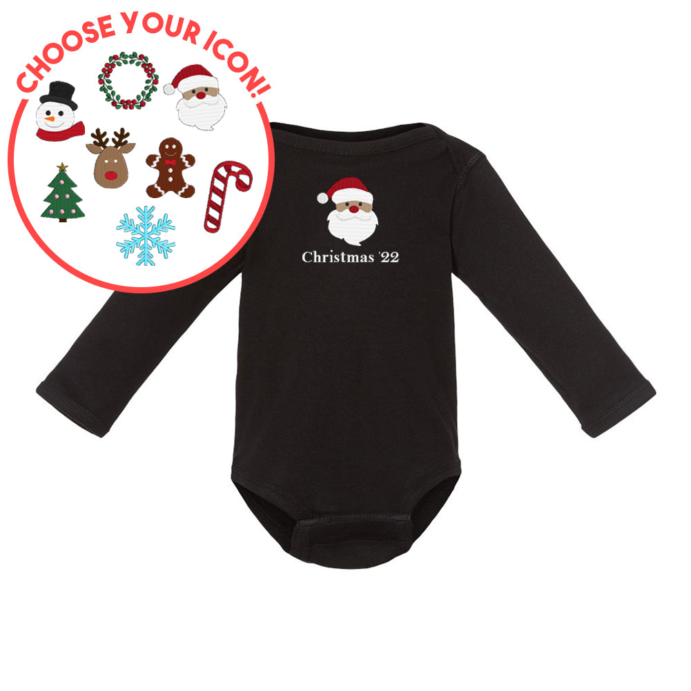 Infant Make It Yours™ Christmas Icon Long Sleeve Onesie