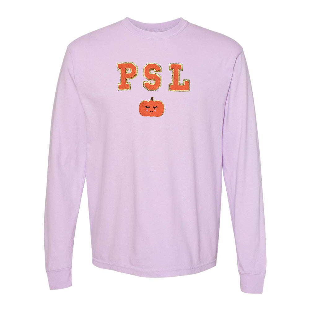 PSL Letter Patch Comfort Colors Long Sleeve T-Shirt