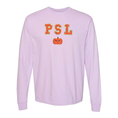 PSL Letter Patch Comfort Colors Long Sleeve T-Shirt
