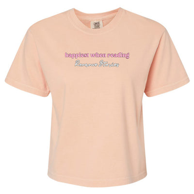 Make It Yours™ 'Happiest When Reading...' Comfort Colors Boxy T-Shirt
