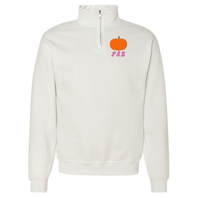 Make It Yours™ Pumpkin Quarter Zip Sweatshirt