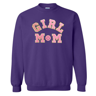 Girl Mom Letter Patch Sweatshirt
