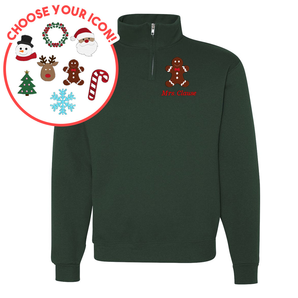 Make It Yours™ Christmas Icon Quarter Zip Sweatshirt