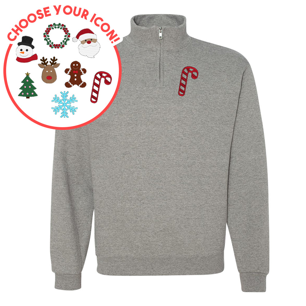 Make It Yours™ Christmas Icon Quarter Zip Sweatshirt