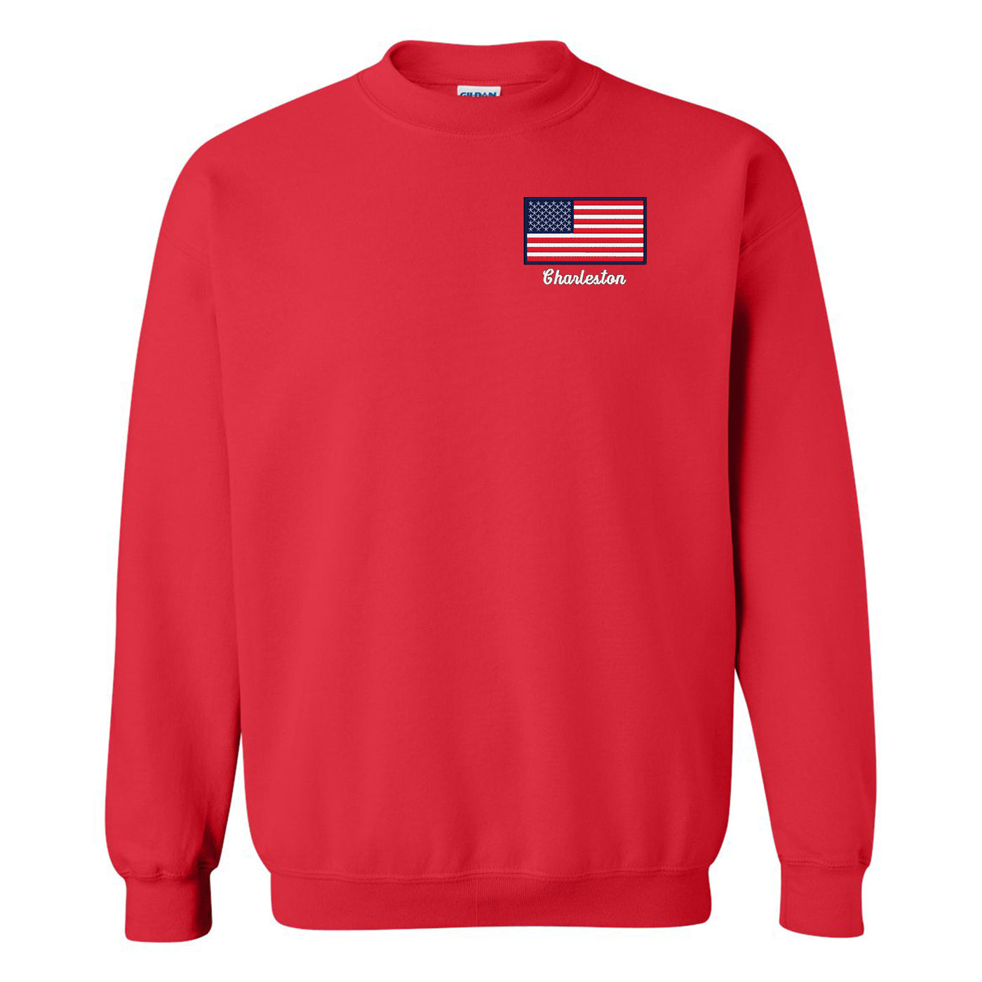 Make it Yours™ 'American Flag' Crewneck Sweatshirt