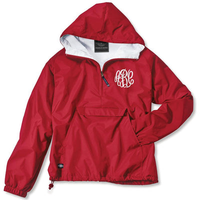 Monogrammed Pullover Rain Jacket