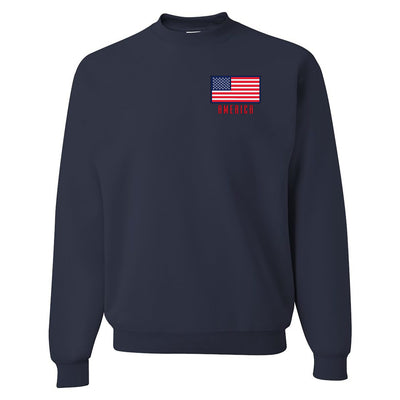 Make it Yours™ 'American Flag' Crewneck Sweatshirt