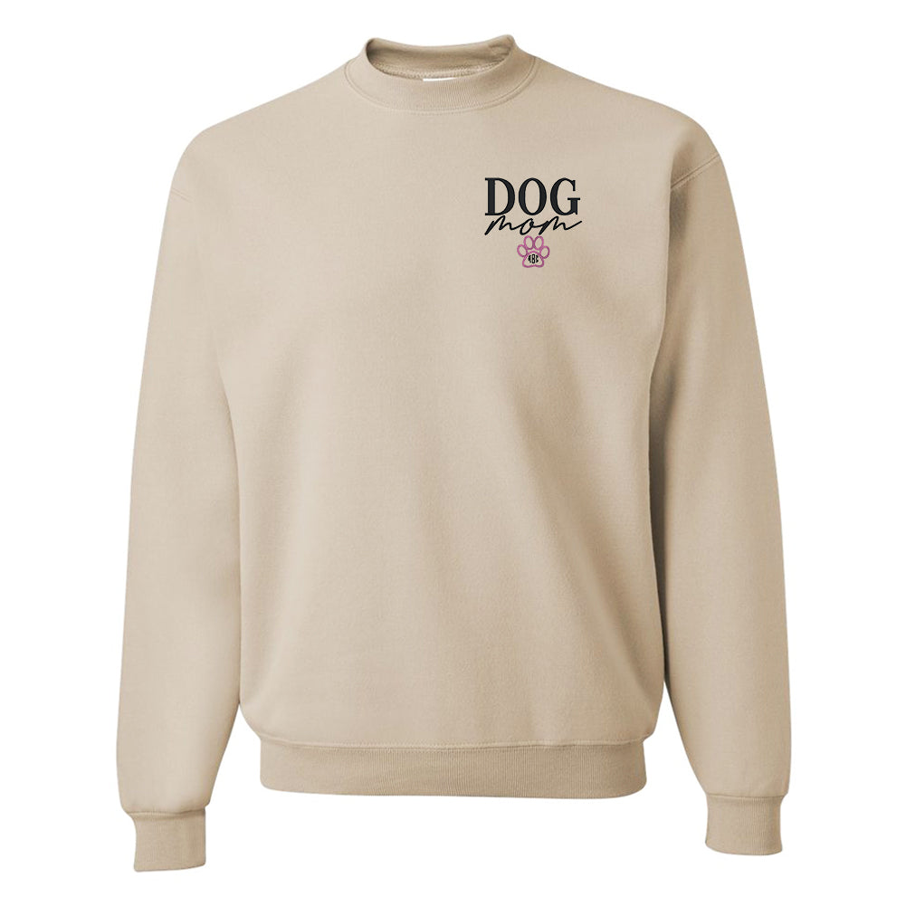 Monogrammed Dog Mom Crewneck Sweatshirt