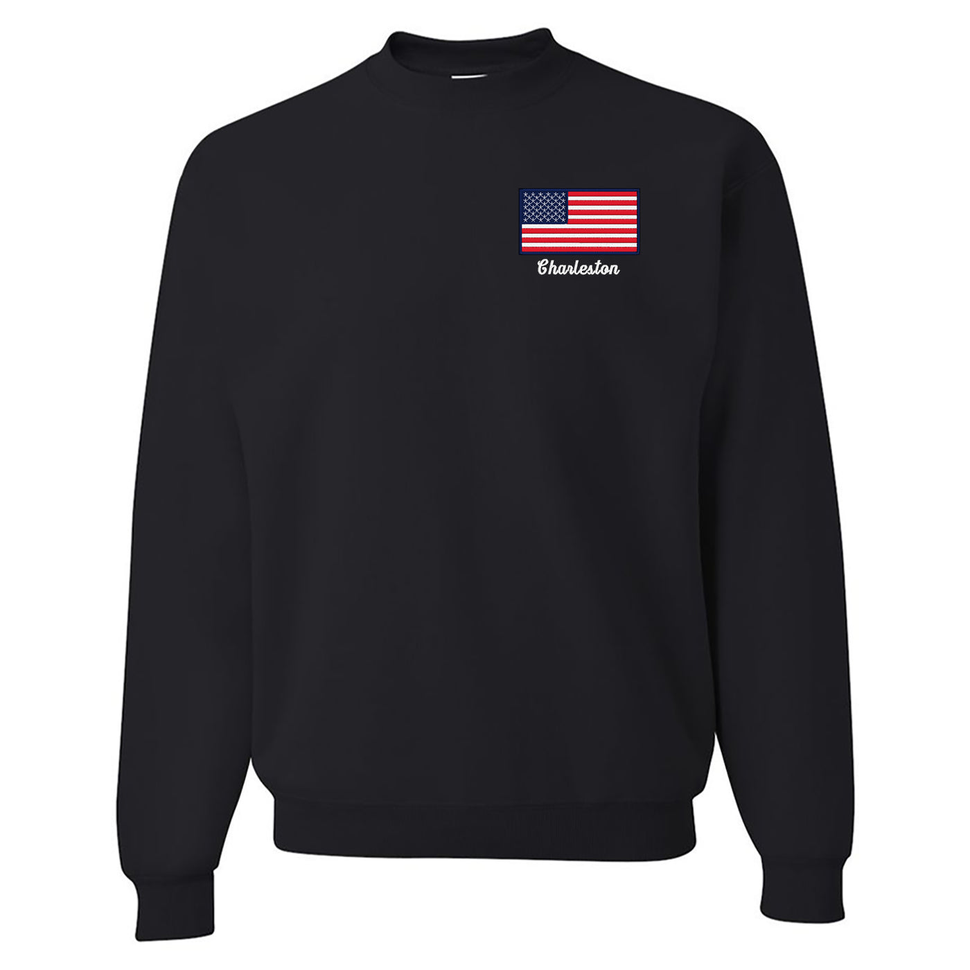 Make it Yours™ 'American Flag' Crewneck Sweatshirt