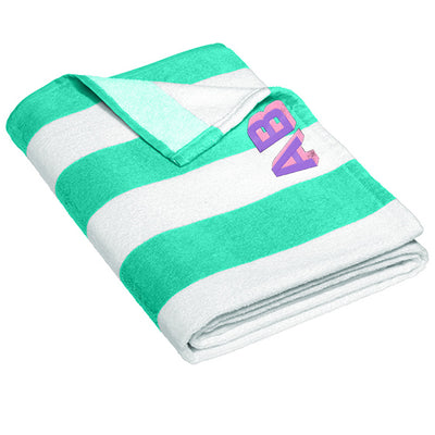 Shadow Block Striped Beach Towel