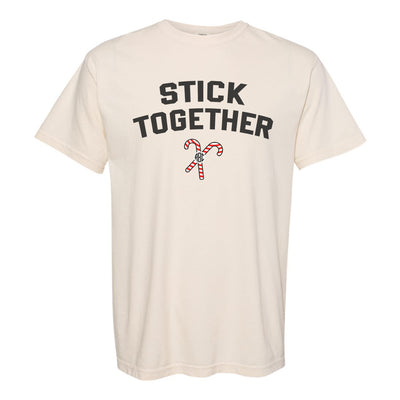 Monogrammed 'Stick Together' Candy Cane T-Shirt