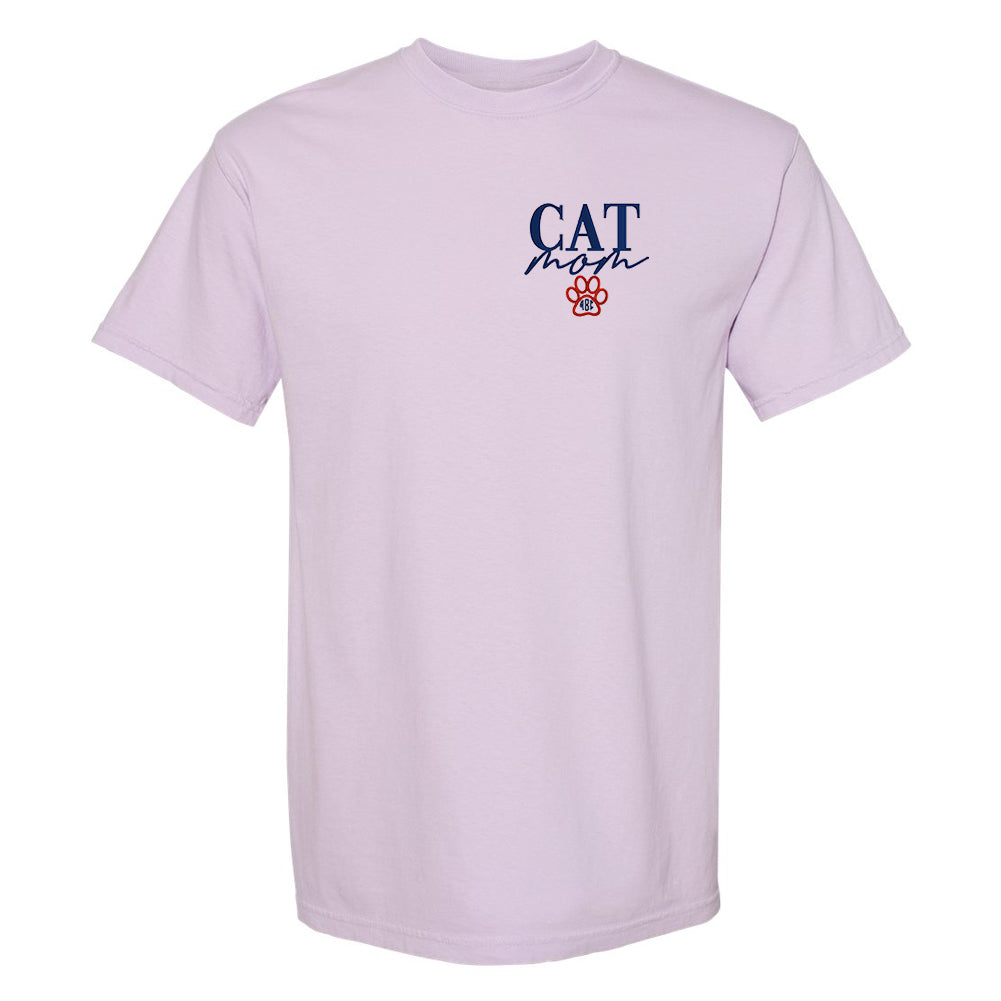 Monogrammed Cat Mom Comfort Colors T-Shirt