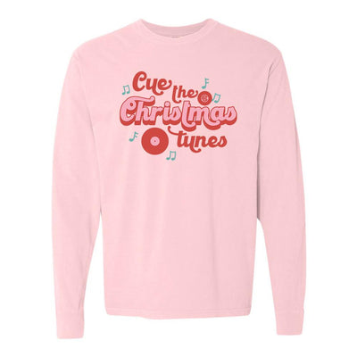 Monogrammed 'Cue The Christmas Music' Long Sleeve T-Shirt
