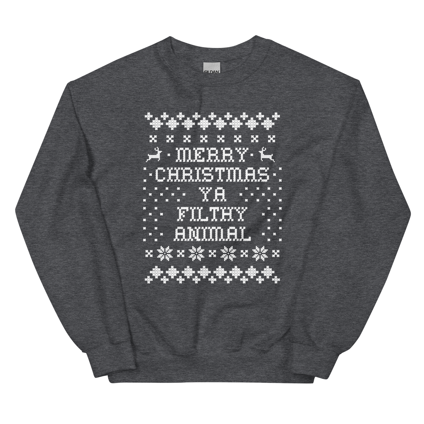 'Merry Christmas Ya Filthy Animal' Crewneck Sweatshirt