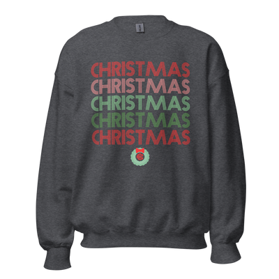 Monogrammed 'Retro Christmas' Crewneck Sweatshirt
