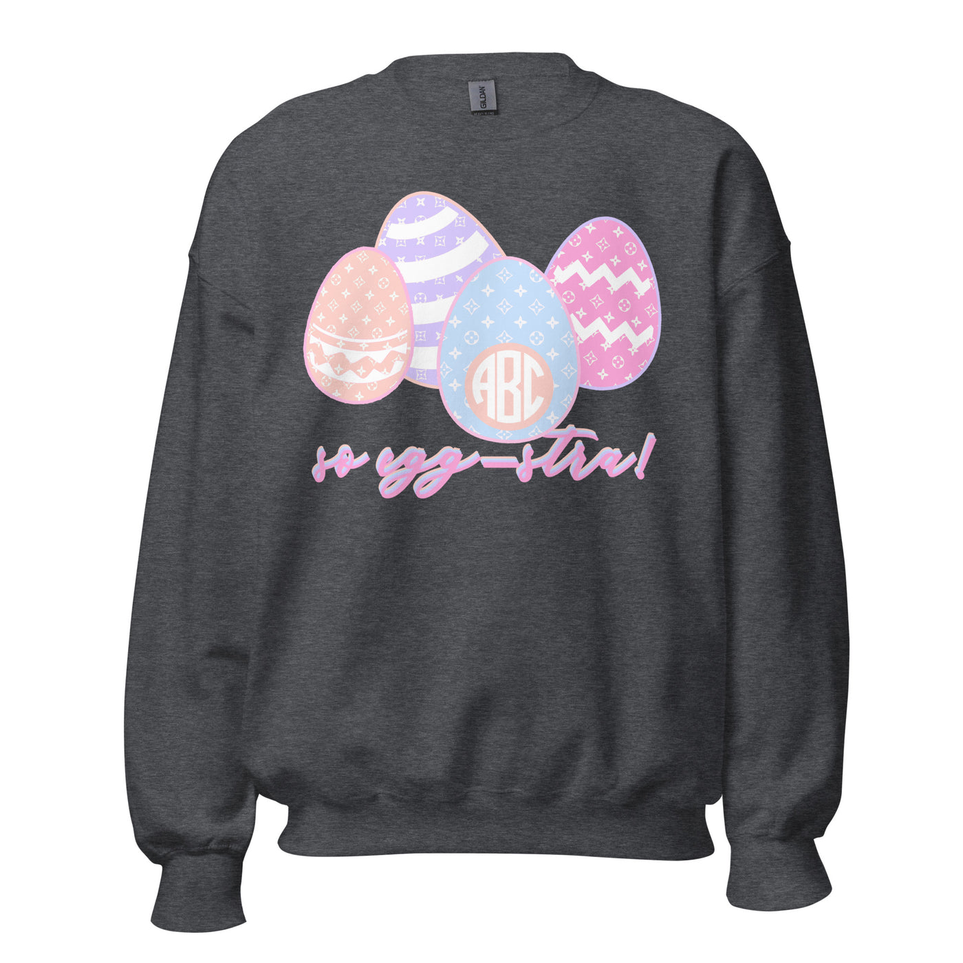 Monogrammed 'So Egg-stra' Crewneck Sweatshirt