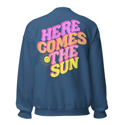Initilaed 'Here Comes The 'Sun' Front & Back Crewneck Sweatshirt
