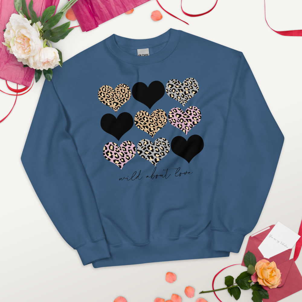 Monogrammed 'Wild About Love' Crewneck Sweatshirt