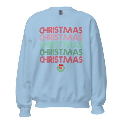 Monogrammed 'Retro Christmas' Crewneck Sweatshirt