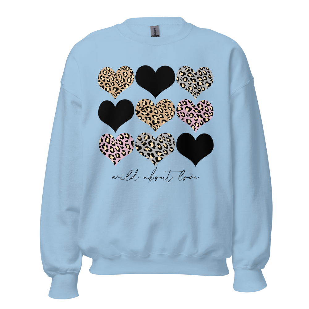 Monogrammed 'Wild About Love' Crewneck Sweatshirt