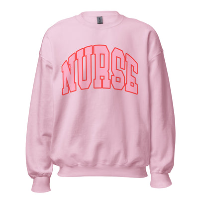 'Block Nurse' Crewneck Sweatshirt - United Monograms