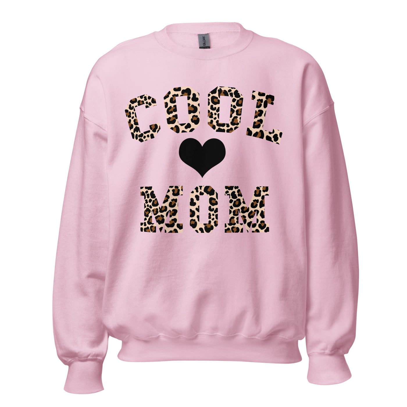 Monogrammed Leopard 'Cool Mom' Crewneck Sweatshirt
