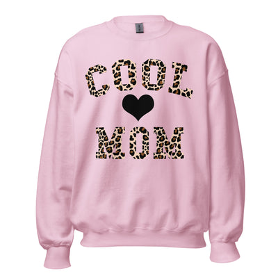 Monogrammed Leopard 'Cool Mom' Crewneck Sweatshirt