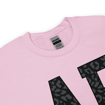 Initialed 'Leopard' Big Print Sweatshirt