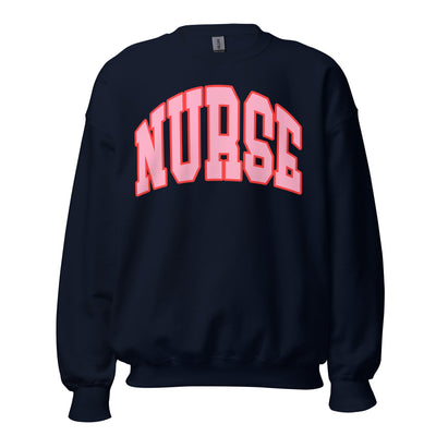 'Block Nurse' Crewneck Sweatshirt - United Monograms