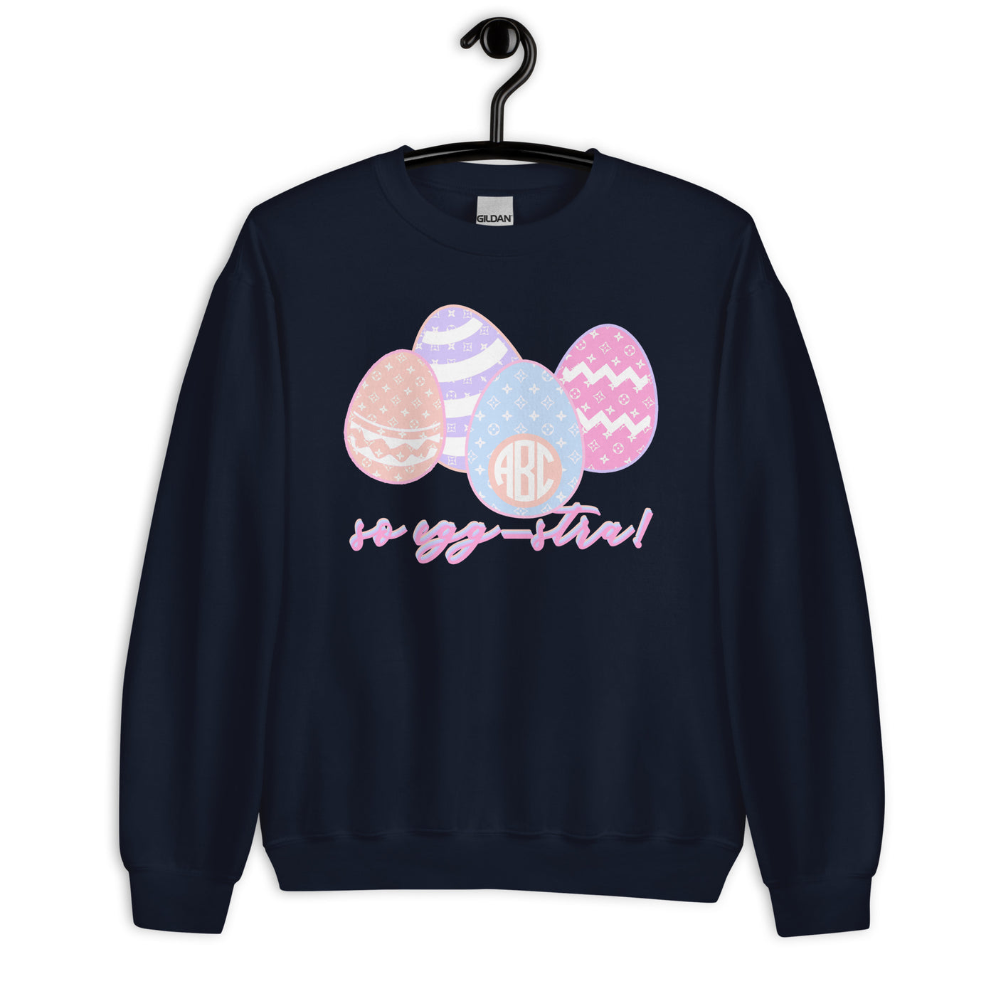 Monogrammed 'So Egg-stra' Crewneck Sweatshirt