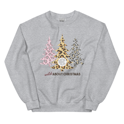 Monogrammed 'Wild About Christmas' Crewneck Sweatshirt