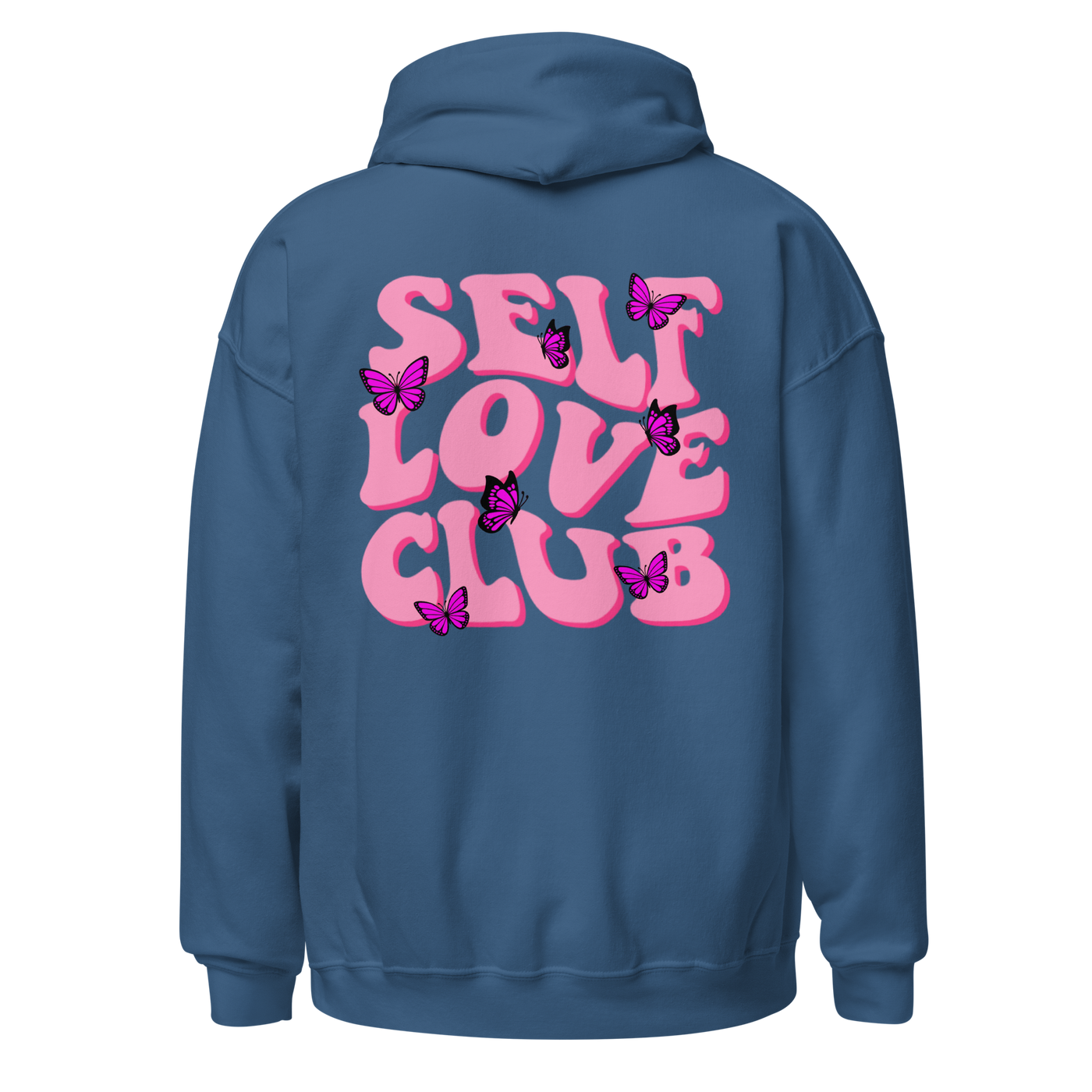 Monogrammed 'Self Love Club' Front & Back Hoodie