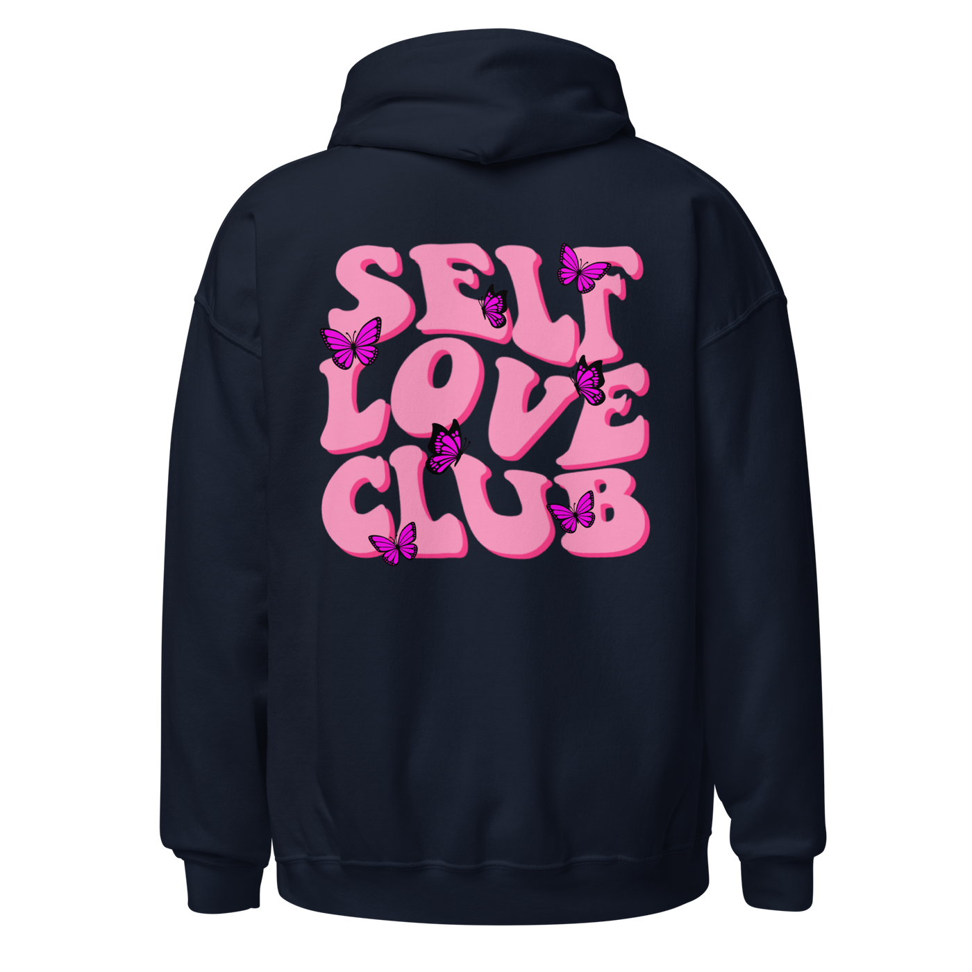 Monogrammed 'Self Love Club' Front & Back Hoodie