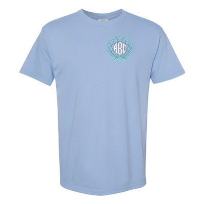 Monogrammed Seashell Comfort Colors T-Shirt