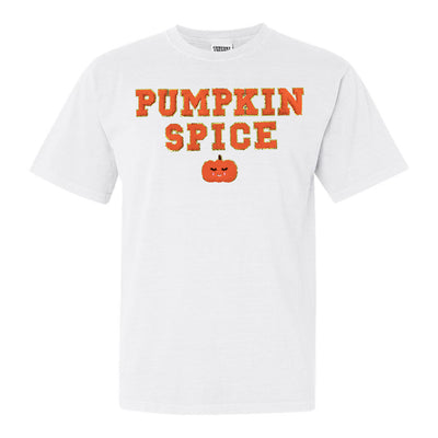 Pumpkin Spice Letter Patch Comfort Colors T-Shirt