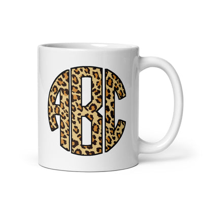 Monogrammed 'Leopard' Mug