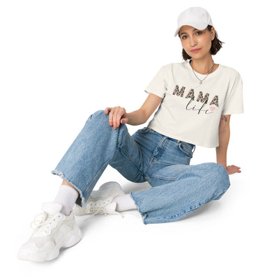 'Mama Life' women's crop top