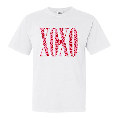 Monogrammed 'Leopard XOXO' T-Shirt