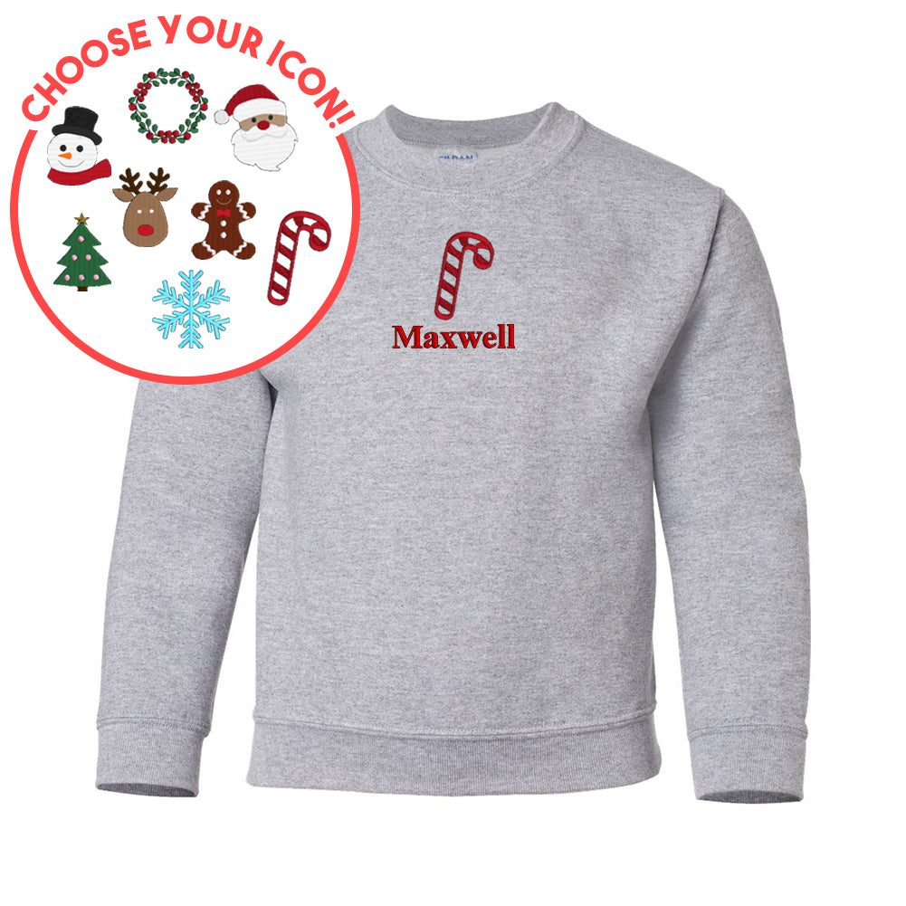 Kids Make It Yours™ Christmas Icon Crewneck Sweatshirt