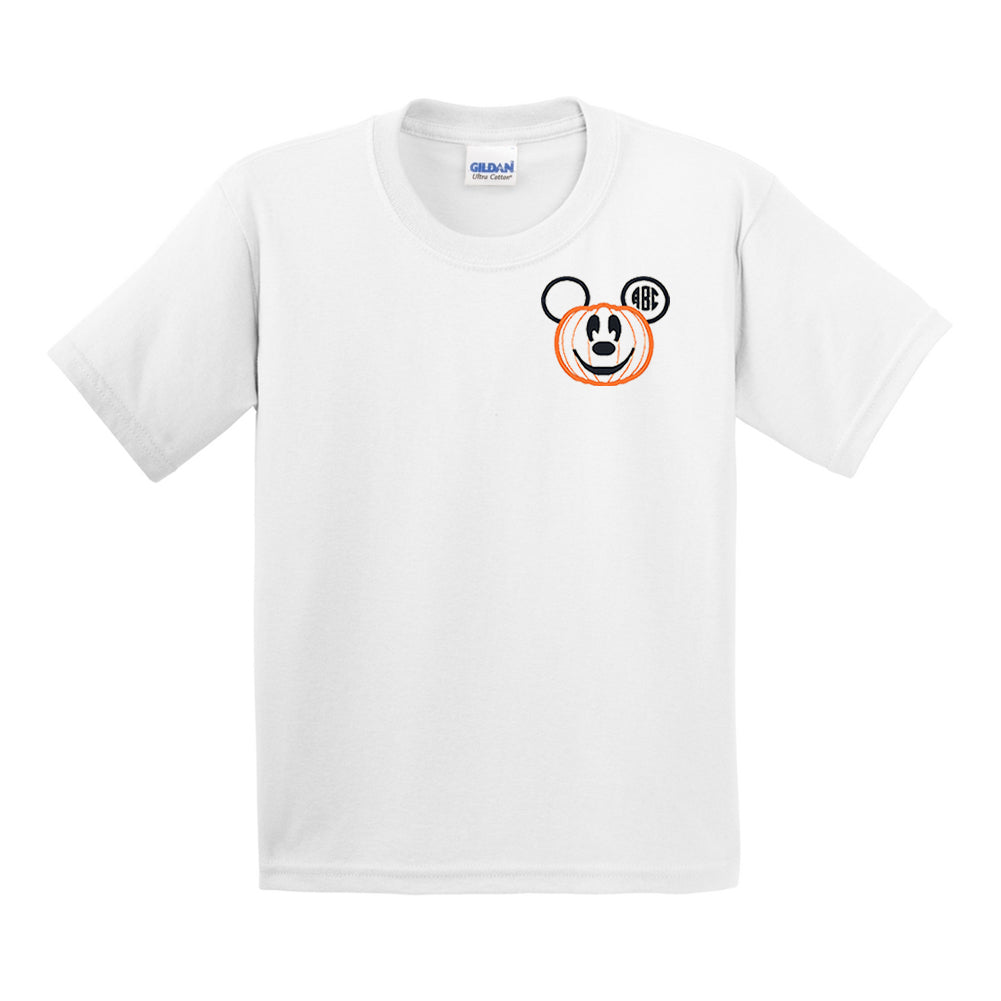 Kids Monogrammed Mickey Pumpkin T-Shirt
